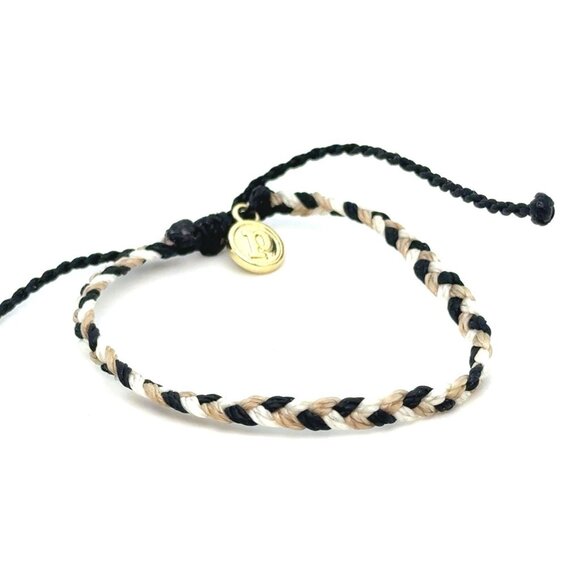 Pura Vida Pink/Blue/White Braid Bracelet - Picture 1 of 3